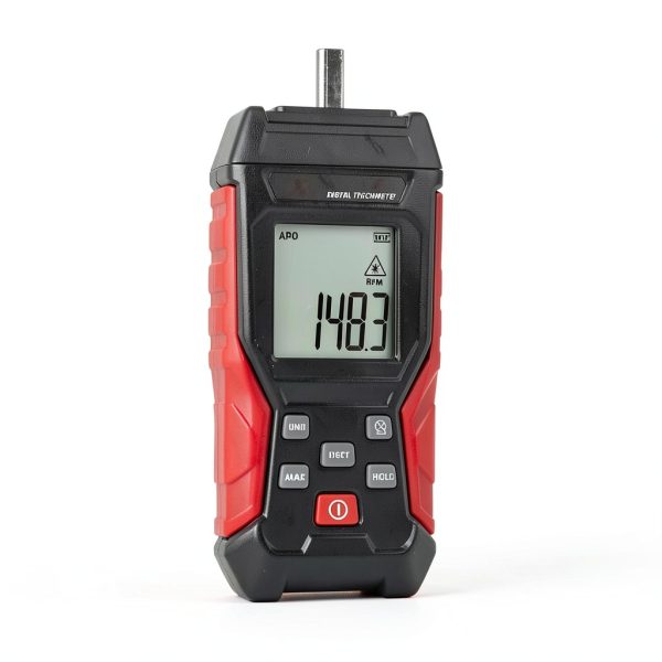 JuviPerpric 2‑in‑1 Digital Tachometer Contact & Non‑Contact 0‑99,999-1
