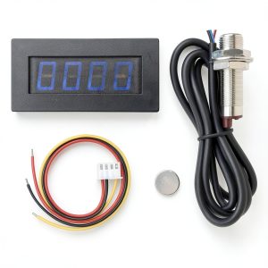 DIGITEN RPM1204BHA Handheld Tachometer 5-9999 RPM Blue LED Display-0