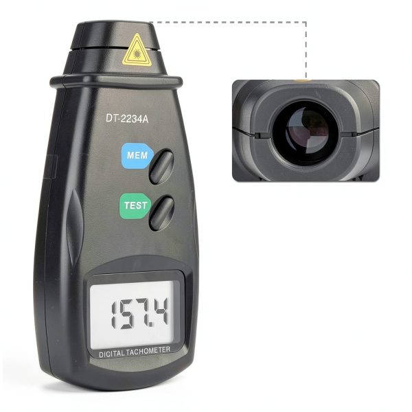 FITNATE Digital Non-Contact Tachometer High Accuracy Infrared RPM-3
