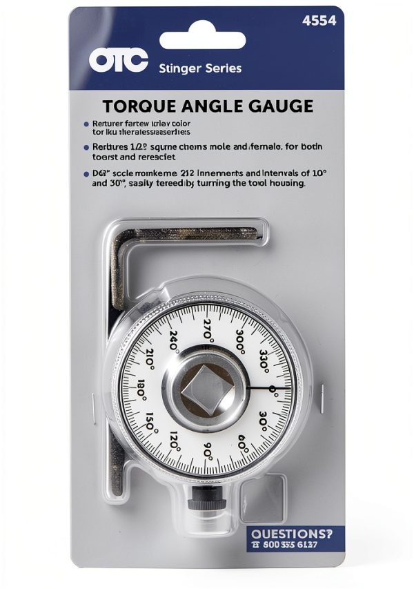 OTC 1/2" Torque Angle Gauge Wrench Black Alloy Steel 360° Scale-2