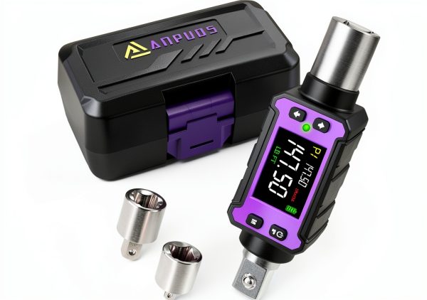 1/2" Digital Torque Adapter, 2.9-147.6 Ft.lb/4-200 Nm Digital Torque Wrench Converter Set, Torque Adapters with ±2% Accuracy, Buzzer & LED Flash Notification for Motorcycle Car Repair-0
